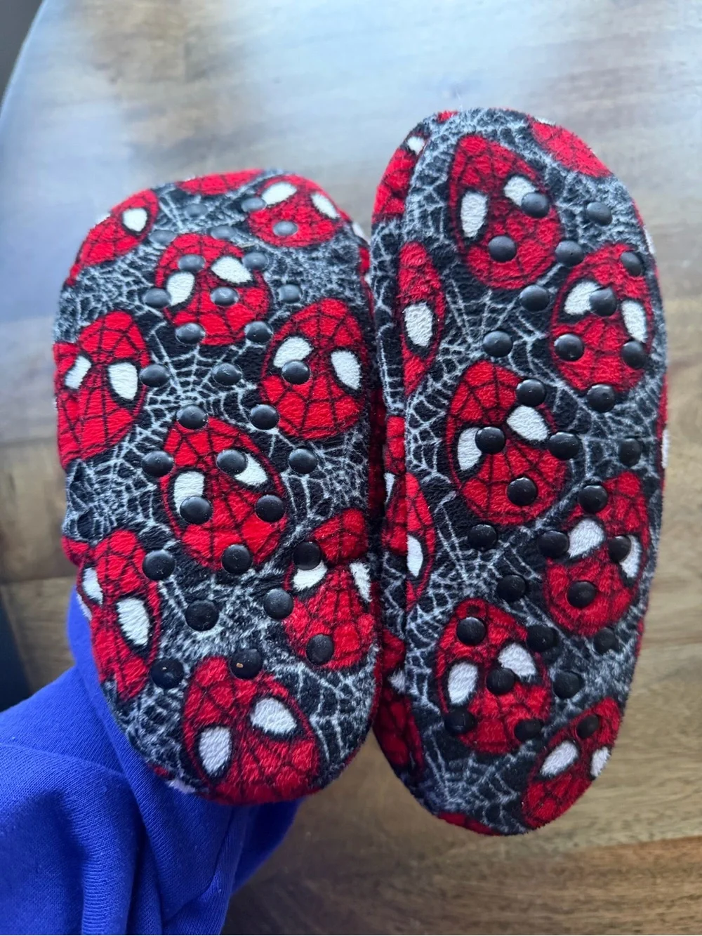 Marvel Spider-Man Red and Black Cozy Kids Slippers